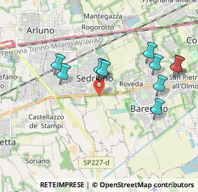 Mappa Via per Cascina Magna, 20018 Sedriano MI, Italia (1.84091)