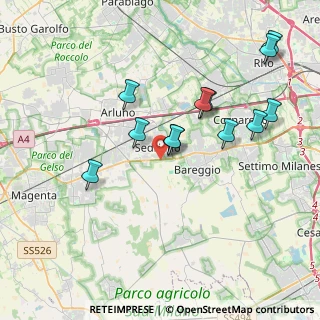 Mappa Via per Cascina Magna, 20018 Sedriano MI, Italia (3.80833)