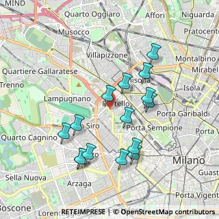 Mappa Viale Lodovico Scarampo, 20149 Milano MI, Italia (1.82667)
