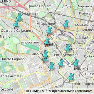 Mappa Viale Lodovico Scarampo, 20149 Milano MI, Italia (2.20083)