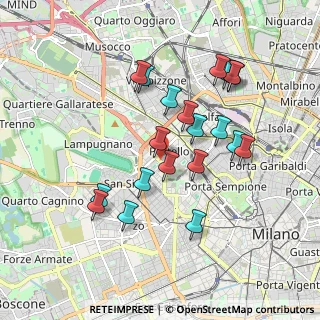 Mappa Viale Lodovico Scarampo, 20149 Milano MI, Italia (1.736)