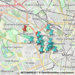 Mappa Via Sebastiano Veniero, 20148 Milano MI, Italia (1.4741176470588)