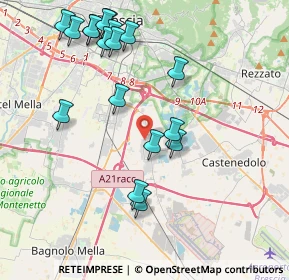 Mappa Viale Caduti del Lavoro, 25010 Borgosatollo BS, Italia (4.37611)