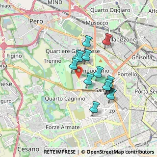 Mappa Via Patroclo, 20151 Milano MI, Italia (1.37214)