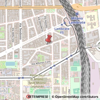 Mappa Via Giuseppe Bardelli,  4, 20131 Milano, Milano (Lombardia)