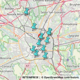 Mappa Via Alfredo Cappellini, 20124 Milano MI, Italia (2.75)