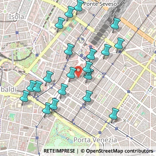 Mappa Via Alfredo Cappellini, 20124 Milano MI, Italia (0.532)