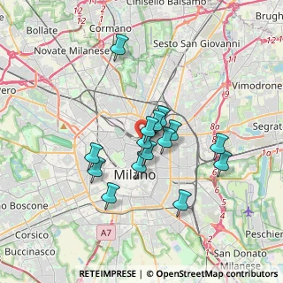 Mappa Via Mike Bongiorno, 20124 Milano MI, Italia (2.80933)