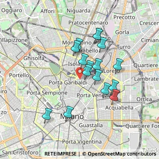Mappa Via Mike Bongiorno, 20124 Milano MI, Italia (1.55)
