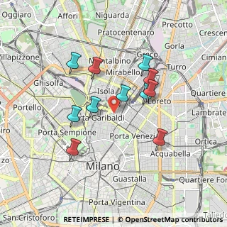 Mappa Via Mike Bongiorno, 20124 Milano MI, Italia (1.54909)