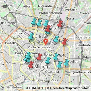 Mappa Via Mike Bongiorno, 20124 Milano MI, Italia (1.91611)