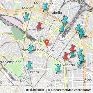 Mappa Via Mike Bongiorno, 20124 Milano MI, Italia (1.3585)