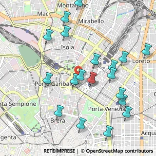 Mappa Via Mike Bongiorno, 20124 Milano MI, Italia (1.1275)