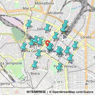 Mappa Via Mike Bongiorno, 20124 Milano MI, Italia (0.8115)