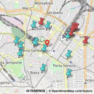 Mappa Via Mike Bongiorno, 20124 Milano MI, Italia (1.1265)