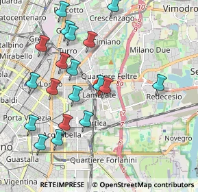 Mappa Rim.Lambrate M.Scevola, 20134 Milano MI, Italia (2.10947)
