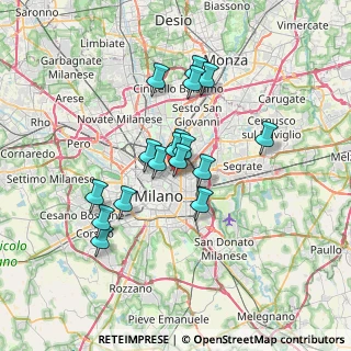 Mappa Via Francesco Tamagno, 20124 Milano MI, Italia (5.51059)