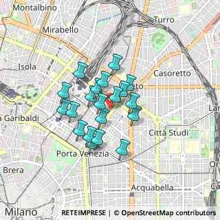 Mappa Via Tamagno, 20124 Milano MI, Italia (0.6175)