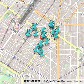 Mappa Via Francesco Tamagno, 20124 Milano MI, Italia (0.2915)