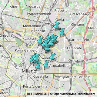 Mappa Via Tamagno, 20124 Milano MI, Italia (1.0825)