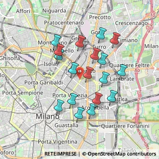 Mappa Via Francesco Tamagno, 20124 Milano MI, Italia (1.69222)