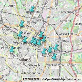 Mappa Via Francesco Tamagno, 20124 Milano MI, Italia (1.72286)