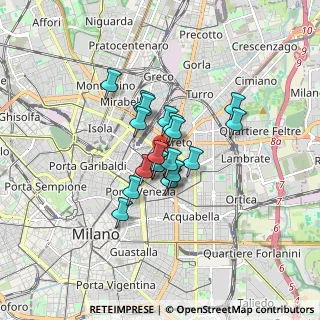 Mappa Via Tamagno, 20124 Milano MI, Italia (1.055)