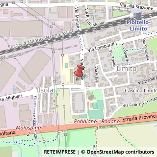 Mappa Via Molise, 1, 20096 Pioltello, Milano (Lombardia)
