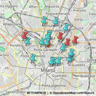 Mappa Via Francesco Viganò, 20124 Milano MI, Italia (1.6345)