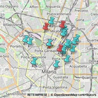 Mappa Via Francesco Viganò, 20124 Milano MI, Italia (1.665)