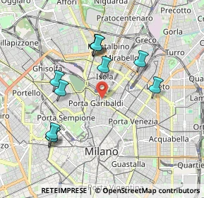 Mappa Via Francesco Viganò, 20124 Milano MI, Italia (1.89909)
