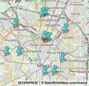 Mappa Via Francesco Viganò, 20124 Milano MI, Italia (2.58214)