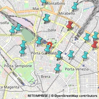 Mappa Via Francesco Viganò, 20124 Milano MI, Italia (1.258)