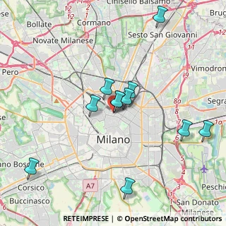 Mappa Via Francesco Viganò, 20124 Milano MI, Italia (3.64818)