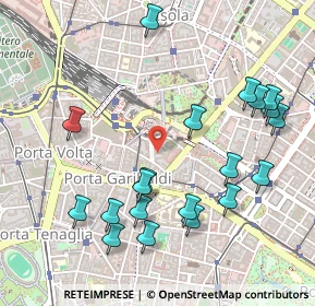 Mappa Via Francesco Viganò, 20124 Milano MI, Italia (0.5615)