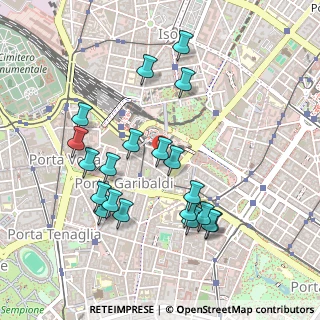 Mappa Via Francesco Viganò, 20124 Milano MI, Italia (0.48)
