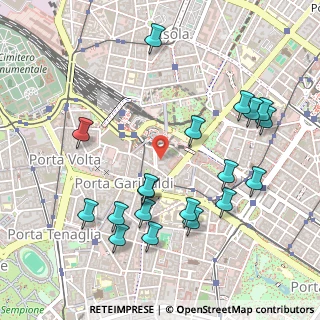 Mappa Via Francesco Viganò, 20124 Milano MI, Italia (0.561)