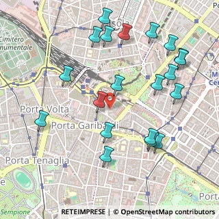 Mappa Via Francesco Viganò, 20124 Milano MI, Italia (0.577)