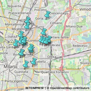Mappa Piazza Carlo Donegani, 20133 Milano MI, Italia (1.887)