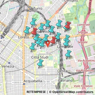Mappa Via Giovanni Milani, 20133 Milano MI, Italia (0.75)