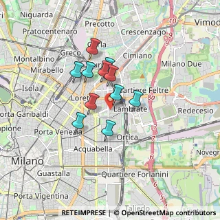 Mappa Via Giovanni Milani, 20133 Milano MI, Italia (1.21364)