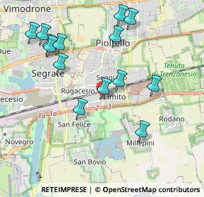 Mappa Via Fabio Filzi, 20096 Pioltello MI, Italia (2.11071)