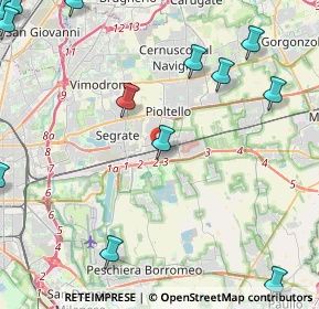 Mappa Via Fabio Filzi, 20096 Pioltello MI, Italia (6.684)