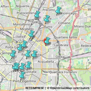 Mappa Viale Gran Sasso, 20124 Milano MI, Italia (2.64)