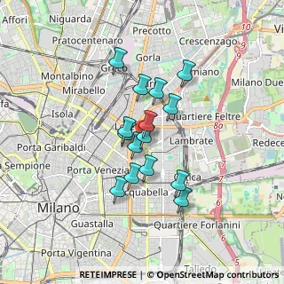 Mappa Viale Gran Sasso, 20124 Milano MI, Italia (1.26533)