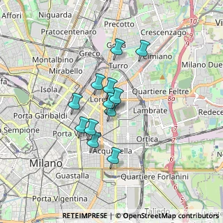 Mappa Viale Gran Sasso, 20124 Milano MI, Italia (1.25)