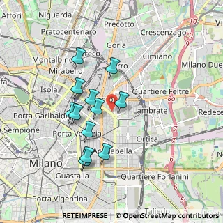 Mappa Viale Gran Sasso, 20124 Milano MI, Italia (1.57083)