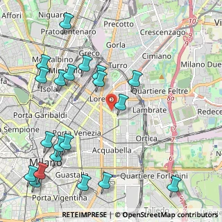 Mappa Viale Gran Sasso, 20124 Milano MI, Italia (2.6935)