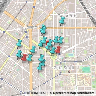 Mappa Viale Gran Sasso, 20124 Milano MI, Italia (0.3865)