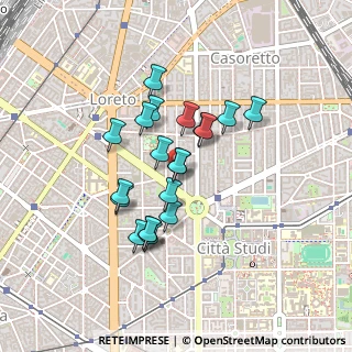 Mappa Viale Gran Sasso, 20124 Milano MI, Italia (0.345)